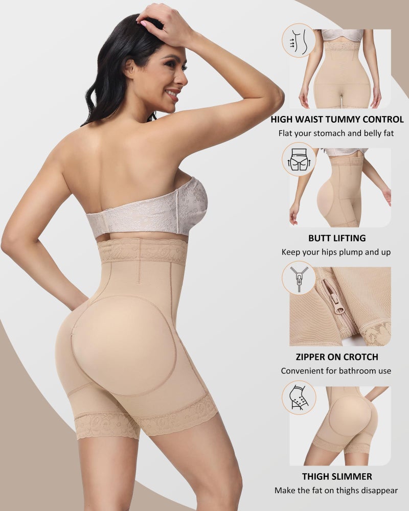 SHAPSHE High Waisted Shaper Shorts Butt Lifter Tummy Control Panty Faja Belly Control Butt Lifting Shapewear Body Shaping Underwear for Women Hip Shapewear - Image 3