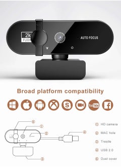 Xria Webcam Full HD 1080p Resolution With Microphone Privacy Cover and Autofocus Function Mini Usb Camera To Computer Full Hd For PC Mac Laptop - pzsku/Z42059A2E3BFC73C10F65Z/45/_/1735566147/f64dd56d-3c45-4ec8-bf59-cb982bcc7500