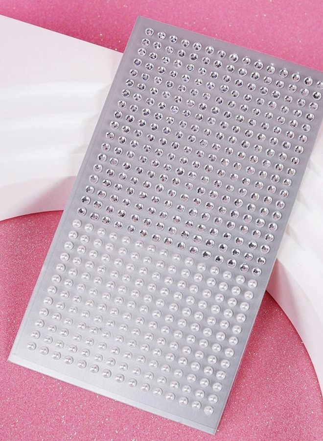 Self Adhesive Pearl Crystal Stones Face Body Tattoo Stickers Shiny Crystal Stones for Face Body Nail Decoration - Image 2