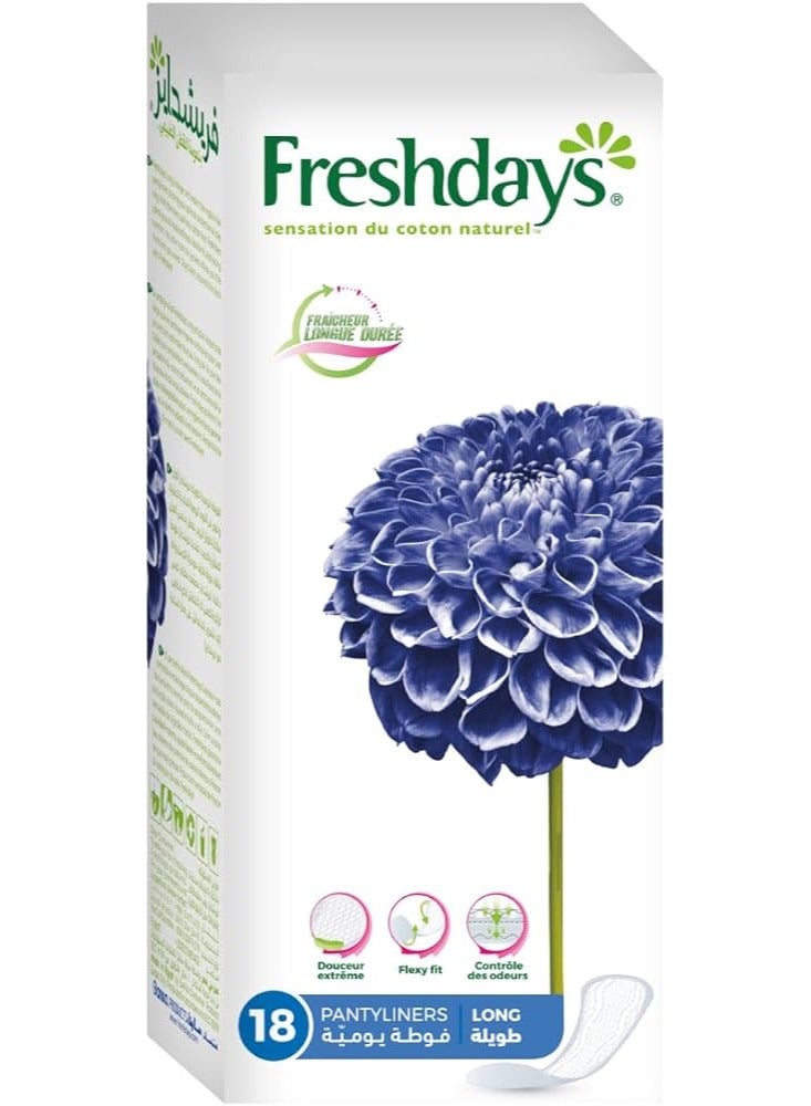 Freshdays Freshdays Pantyliners Long  18 Pads 