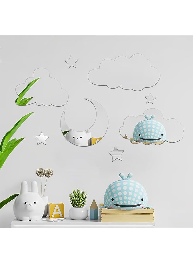 إيروريكس ملصقات مرآة حديثة وبسيطة من الأكريليك لتزيين غرفة نوم الأطفال وغرفة المعيشة وغرفة الأطفال - Image 3