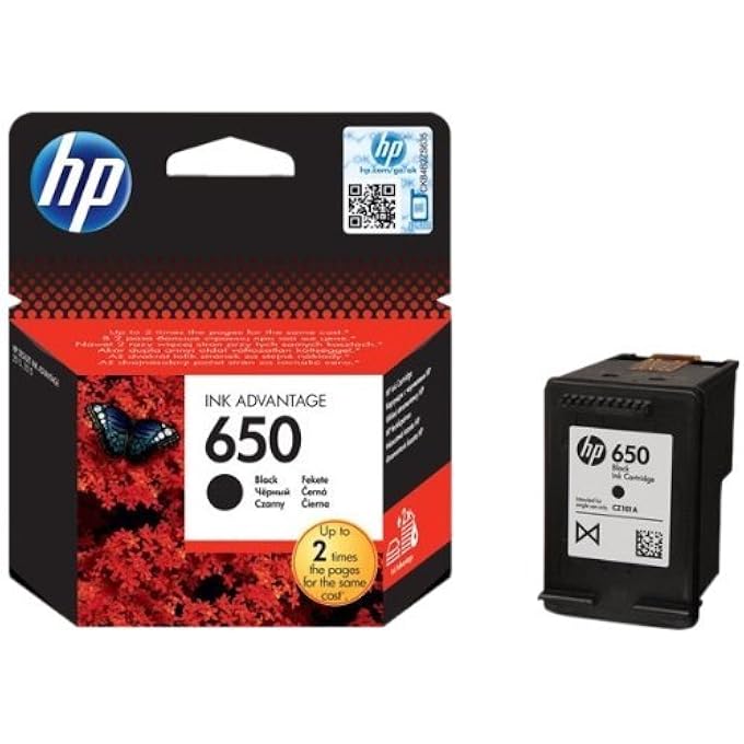HEWLETT PACKARD خراطيش حبر CZ101AK 650 الأسود و CZ102AK 650 ثلاثي الألوان، 2 قطع - Image 2