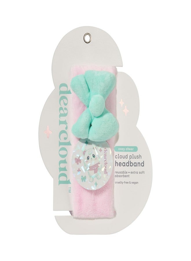 dearcloud Cloud Plush Headband, Skincare Headband for Washing Face, Makeup, and Self Care (Cozy Cheer) - Image 1