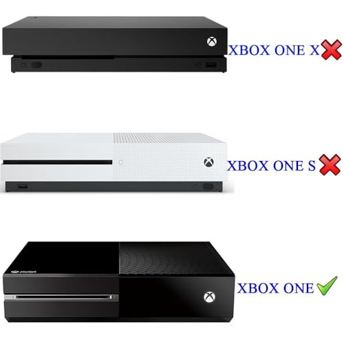 eXtremeRate Black Horizontal Dust Cover for Xbox One Console Custom Designed Double Layer Soft Neat Lining Waterproof Dustproof Precision Cut Easy Access Cable Port - Image 3