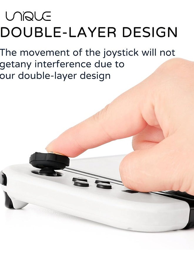 Unique - 4Pcs Switch Thumb Grips Caps for Nintendo Switch - Switch Joystick Caps Cool Joycon Thumb Grips Compatible with Lite Switch OLED Thumbstick Caps Silicone Joystick Dust Cover - Image 1