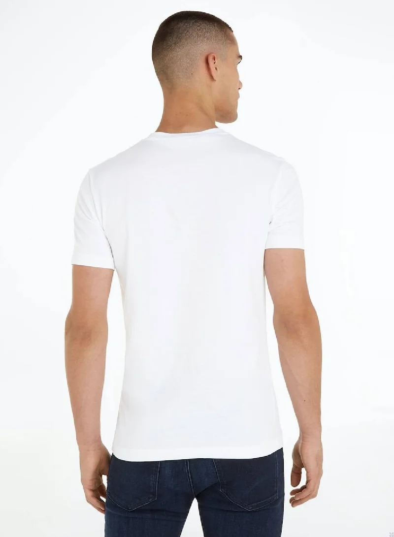 Calvin Klein Jeans Bright White t_shirt for Men | Best Price UAE