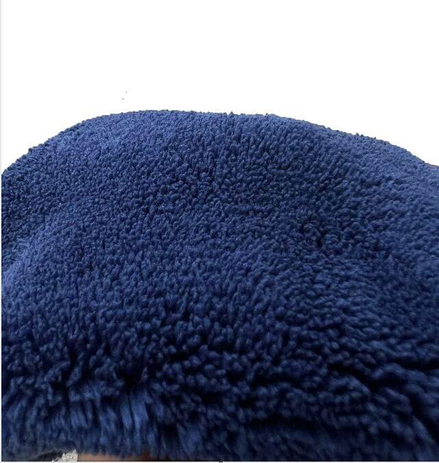 Madeals Microfiber Toilet Lid Cover Soft and Absorbent, Comfortable Bathroom Microfiber Toilet Lid Cover Seat Fits Most Size Toilet Lids for Navy Blue - Image 2