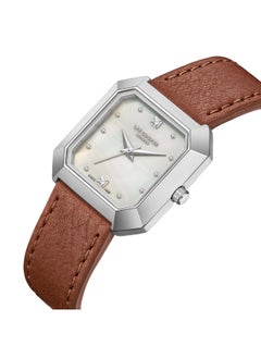 Lee Cooper Lee Cooper Women's Watch, Analog Display and Leather Strap - LC08028.321, Silver  - Image 2