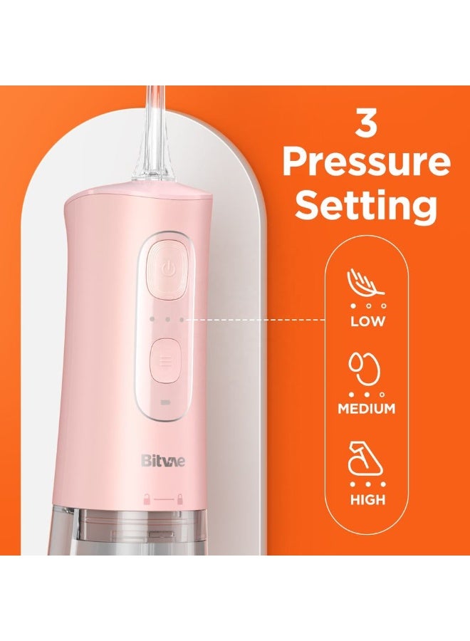 Bitvae BV C2 Dental Water Flosser for Teeth Cordless Oral Irrigator with 3 Cleaning Modes 6 Jet Tips and 260ML Water Tank USB Rechargeable IPX7 Waterproof Dental Flosser for Braces and Gum Care - Image 2