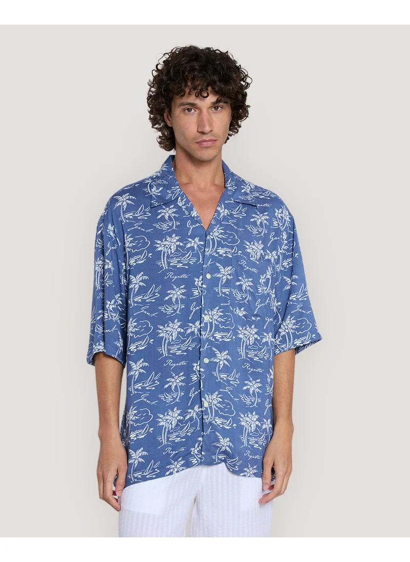 GANT Gant Relaxed Fit Island Print Shirt