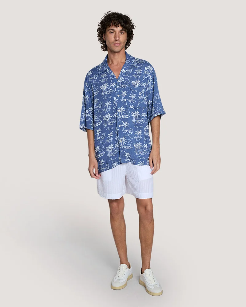 GANT Gant Relaxed Fit Island Print Shirt