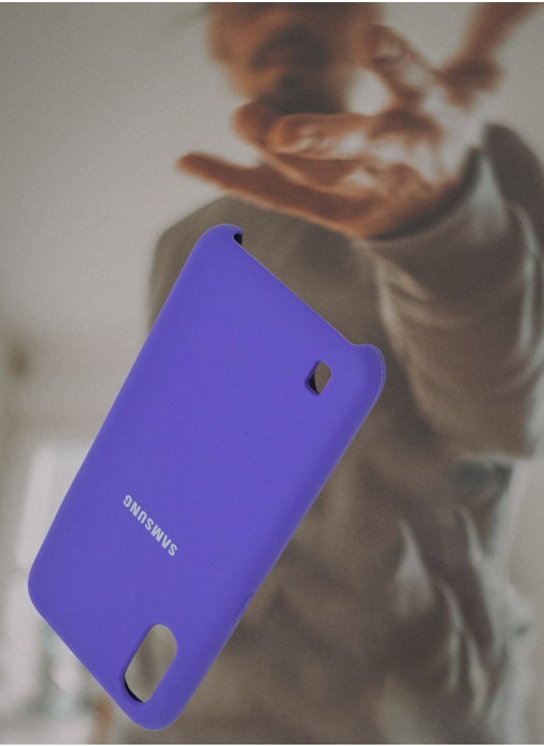 جالاكسي ديزاين غطاء واقٍ من السيليكون لهاتف Samsung Galaxy A01 جراب رفيع وأنيق مع بطانة داخلية من الألياف الدقيقة  - Image 2