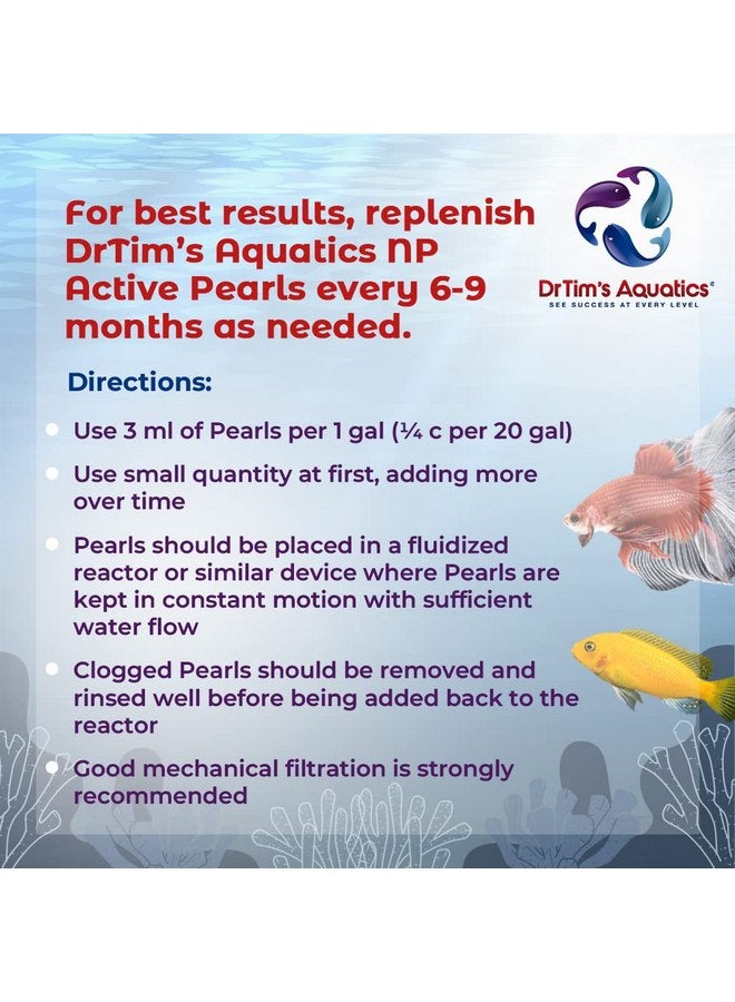 دي آر تيم أكواتيكز DrTim's Aquatics NP-Active Pearls (150 جالونًا) 450 مل - Image 4