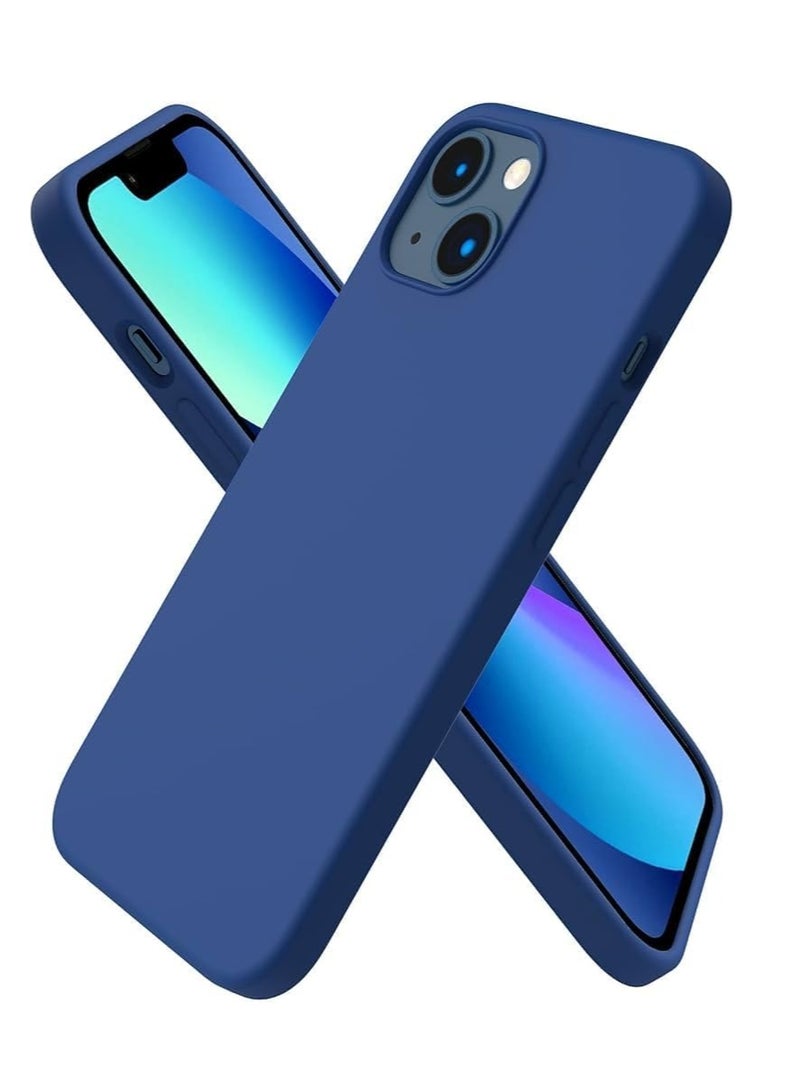 Compatible with iPhone 14 Plus Case 6.7", Slim Liquid Silicone 3 Layers Soft Gel Rubber Cover Protective Phone Case with Anti-Scratch Microfiber Lining - Image 1