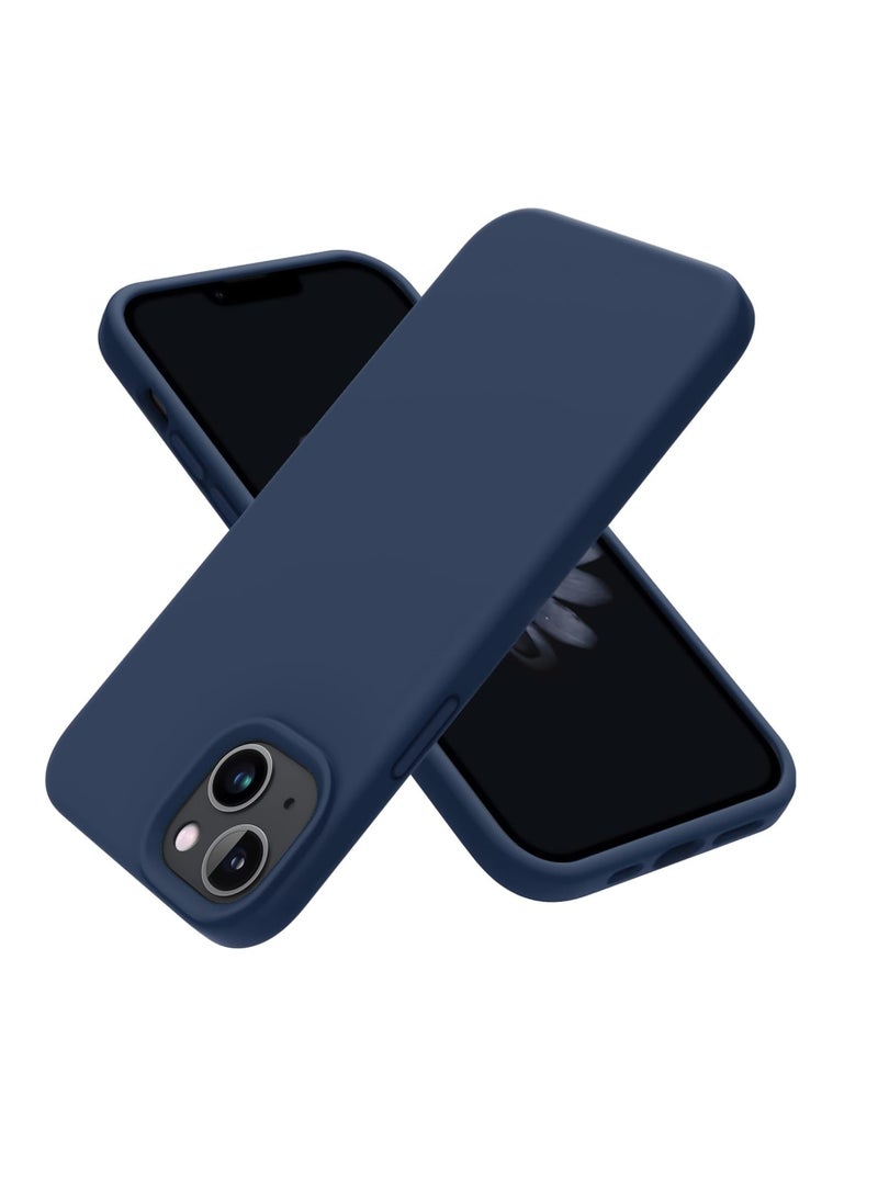Compatible with iPhone 14 Plus Case 6.7", Slim Liquid Silicone 3 Layers Soft Gel Rubber Cover Protective Phone Case with Anti-Scratch Microfiber Lining - Image 2