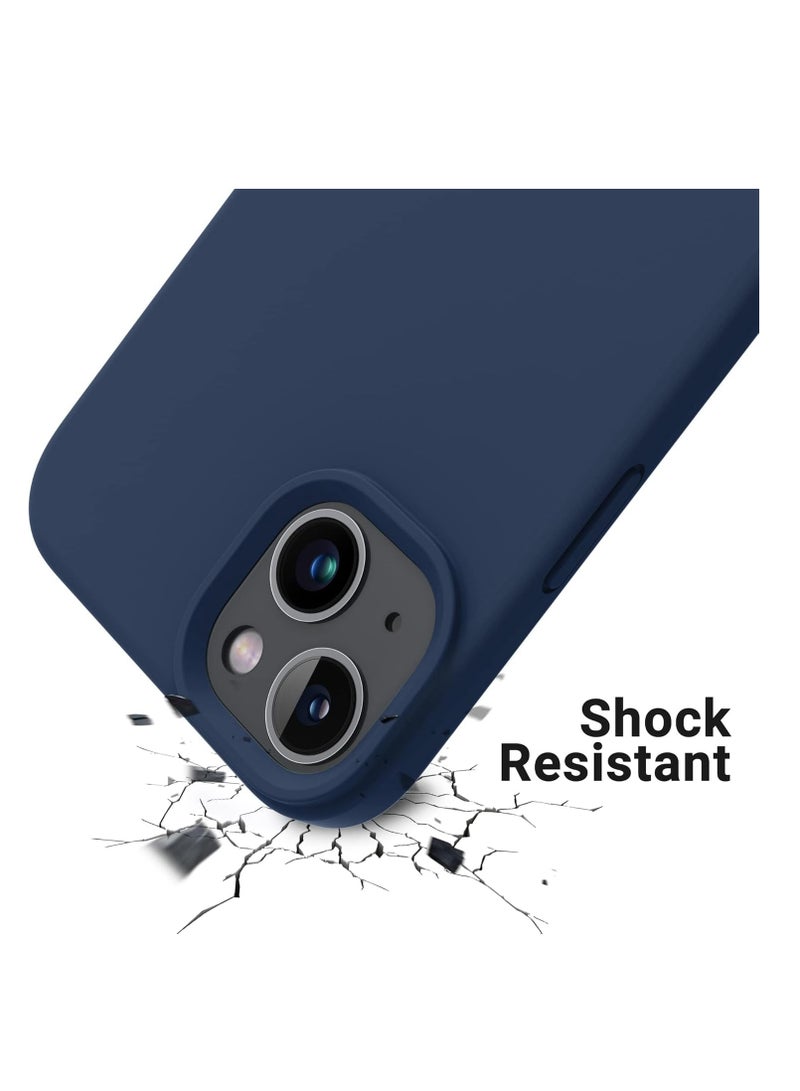 Compatible with iPhone 14 Plus Case 6.7", Slim Liquid Silicone 3 Layers Soft Gel Rubber Cover Protective Phone Case with Anti-Scratch Microfiber Lining - Image 4