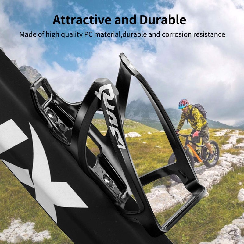 Suruid Bike Water Bottle Cage Ultra-Light Bicycle Bottle Holder Universal Bike Cup Holder Rack for Bicycle, Cycling, MTB, Road/Mountain Bikes 2 Pack - Black - Image 5