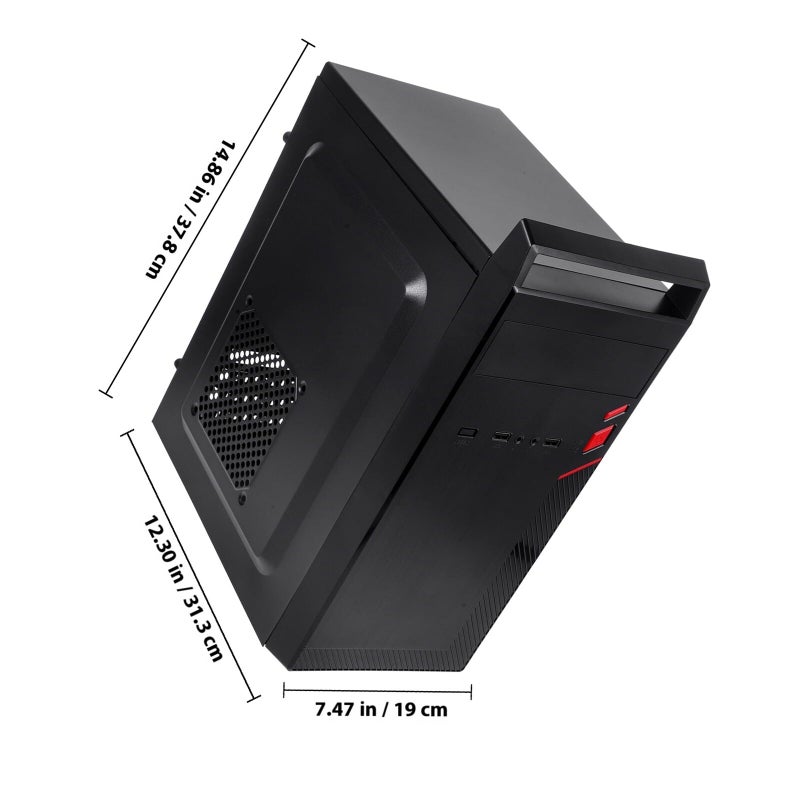 حالة ميني ITX معدنية مدمجة قابلة للحمل لسطح المكتب، هيكل كمبيوتر مكتبي للاستخدام في الألعاب والمكتب والمنزل والمقاهي - Image 3