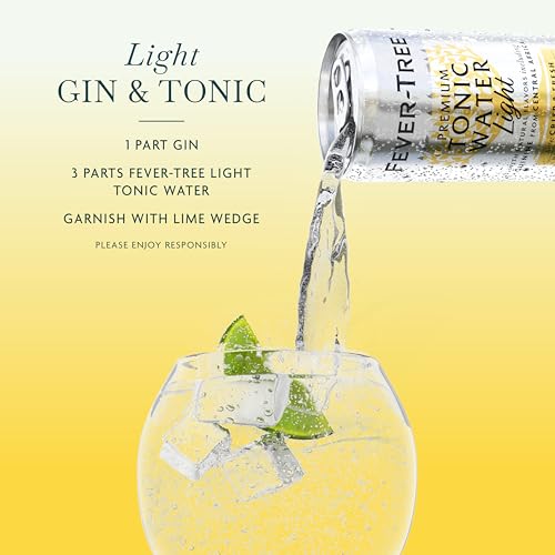 FEVER TREE Fever-Tree Refreshingly Light Tonic Water - Premium Quality Mixer - Refreshing Beverage for Cocktails & Mocktails. Naturally Sourced Ingredients, No Artificial Sweeteners or Colors - 5.1 Fl Oz Cans - Pack of 24 - Image 5