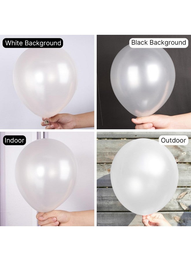 PartyWoo Pearl White Balloons 140 pcs Different Sizes Pack of 18 12 10 5 Inch White Latex Balloon Arch Kit Garland for Wedding Bridal Graduation Baby Shower Birthday Party Decorations White-Z30 - Image 3