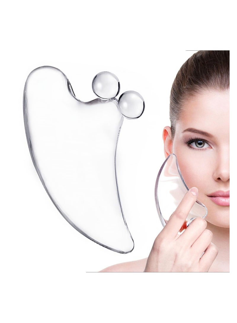 Excefore Gua Sha Skin Care Tools, Facial Tools for Skin Care Gua Sha, Guasha Tool Face Sculptor Tool, Crystal Scraping Board - Image 1