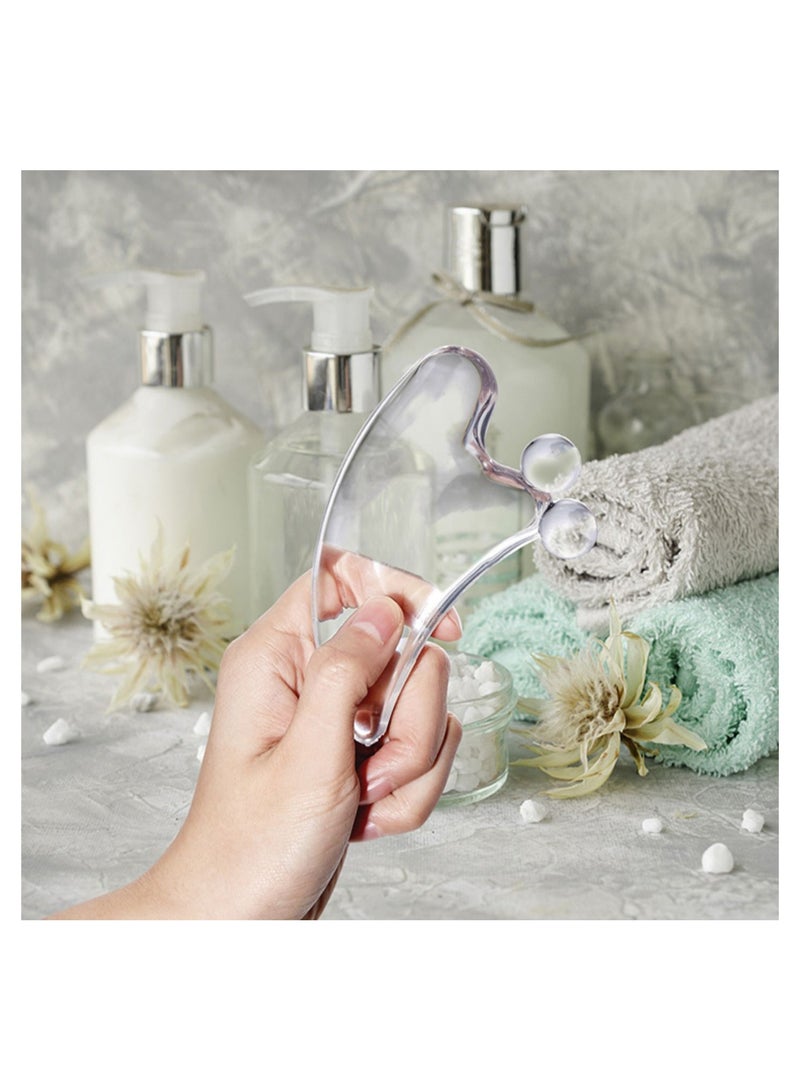 Excefore Gua Sha Skin Care Tools, Facial Tools for Skin Care Gua Sha, Guasha Tool Face Sculptor Tool, Crystal Scraping Board - Image 2