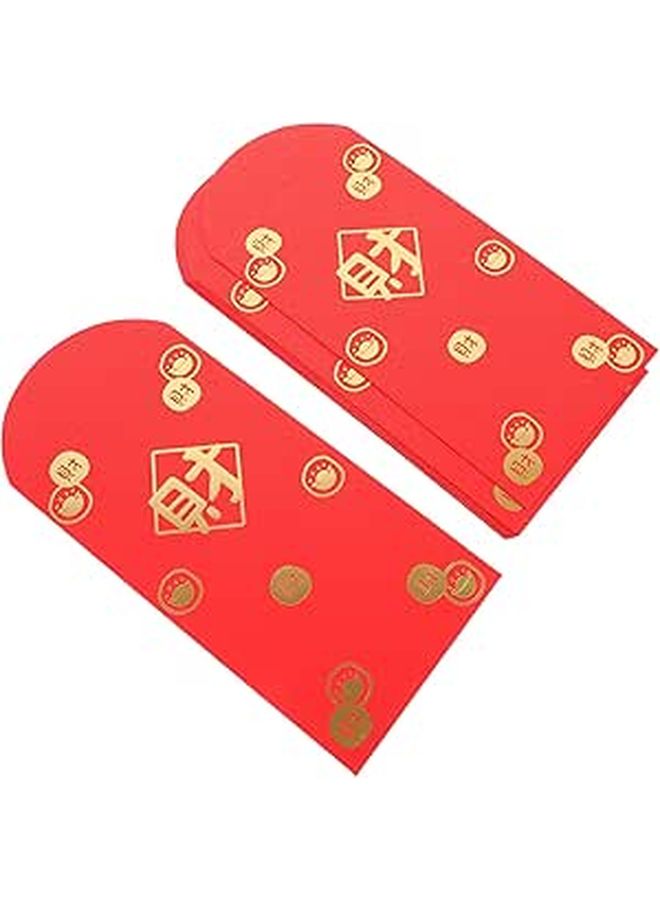 10pcs Large Chinese Red Envelopes Lucky Money Packets Set For Spring Festival Holiday - Image 1