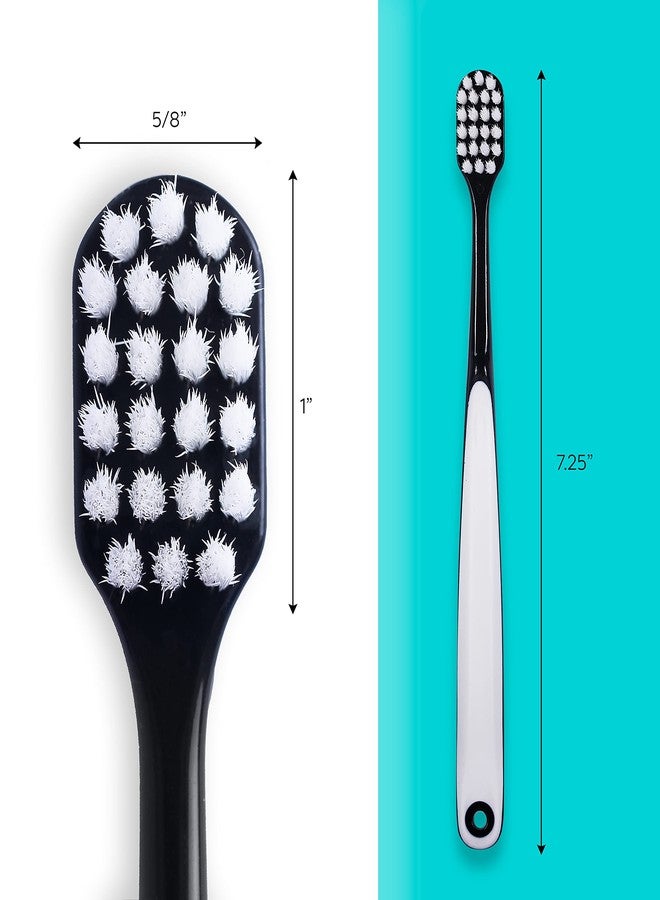 Lingito Extra Soft Toothbrush, Nano Toothbrush For Sensitive Gums, Extra Soft Toothbrushes Adult Sensitive Teeth, Ultra Soft Toothbrush for Extra Protection Gum Care, Perfect for Adults (4 Pack - Extra Wide) - Image 4