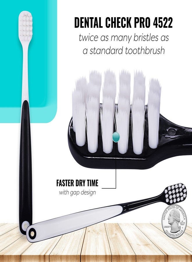 Lingito Extra Soft Toothbrush, Nano Toothbrush For Sensitive Gums, Extra Soft Toothbrushes Adult Sensitive Teeth, Ultra Soft Toothbrush for Extra Protection Gum Care, Perfect for Adults (4 Pack - Extra Wide) - Image 3