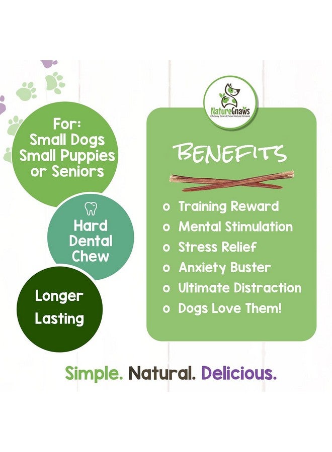 طبيعة عصي مضغ فائقة النحافة للكلاب الصغيرة 5-6 بوصات (40 قطعة) - تدوم طويلاً للكلاب الخفيفة والجراء - مكافآت مضغ للكلاب من لحم البقر الطبيعي الرقيق للغاية - Image 5