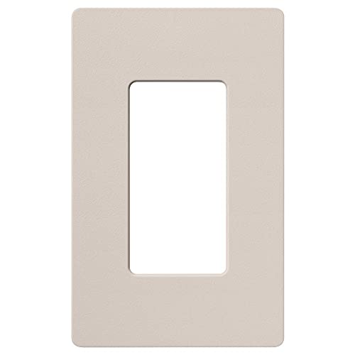 LUTRON لوحة حائط لوتрон كلارو 1 مجموعة مزخرفة/مفتاح، ساتان، بني رمادي (1-عبوة) | SC-1-TP - Image 1