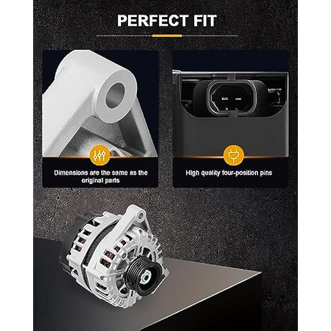 ROADFAR New Alternator Replacement for 2010-2012 for Chevrolet for Equinox,2012-2016 for Chevrolet for Impala,2014-2016 for Chevrolet for Impala Limited,2010-2012 for GMC for Terrain 11932 150 Amp/12 Volt - Image 5