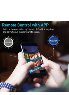 SKY-TOUCH 2pcs LED Smart Bulb E27 Remote Control Adjustable Color 10W A60  - Image 3