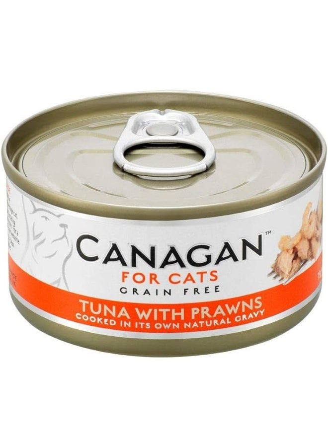 Canagan Tuna with Prawns Cat Tin Wet Food 75G - Image 1