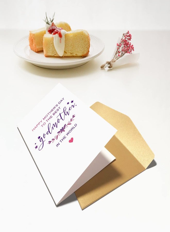 Chenive Godmother Mother's Day Card, God Mother Card Gifts, Happy Mother's Day To The Best Godmother Card - Image 5