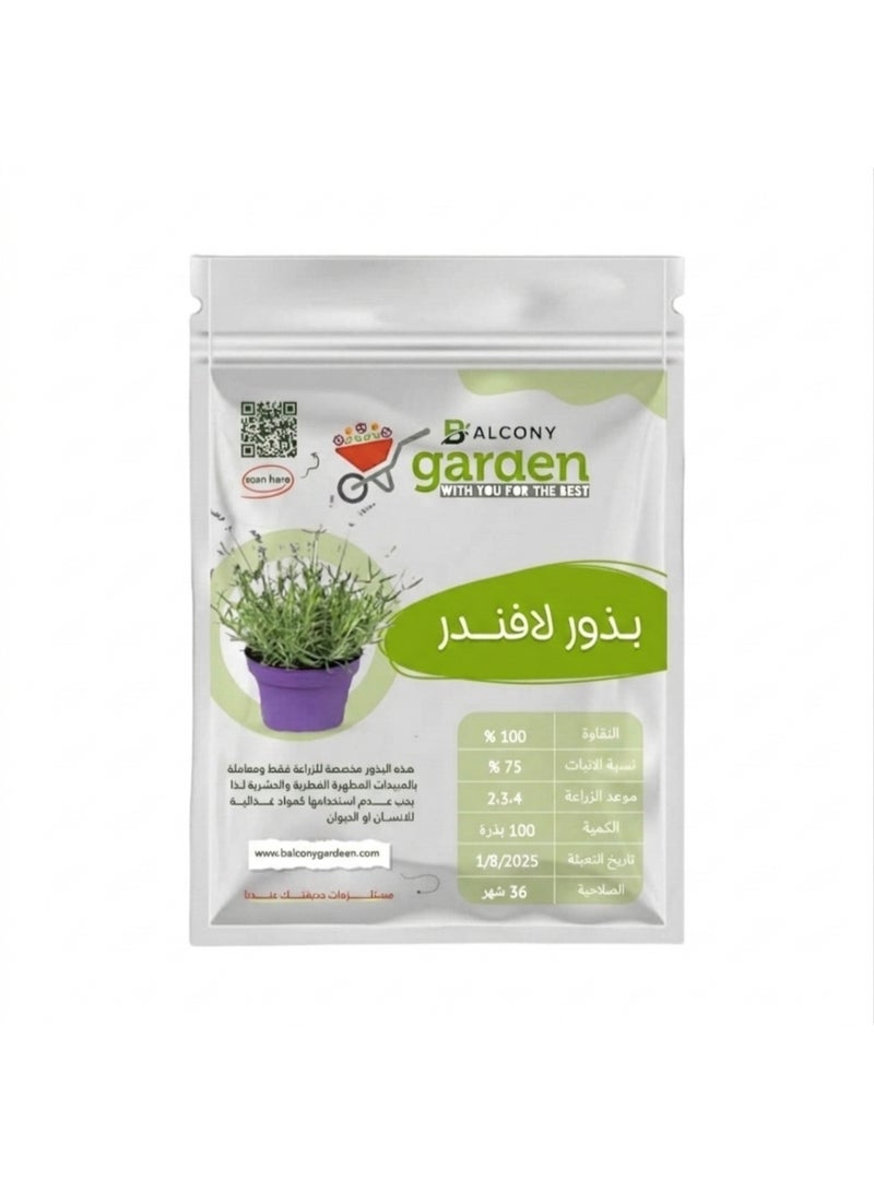 Natural Lavender Seeds (100 seeds) - The perfect choice for home gardens