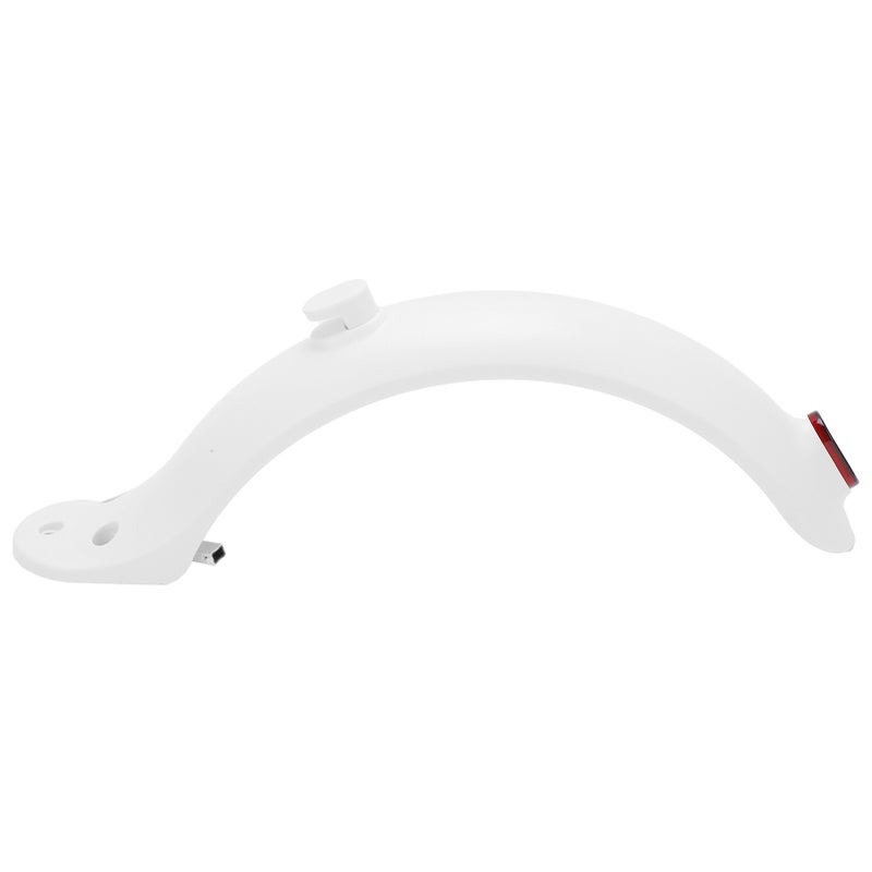 Electric Scooter Rear Fender Mugguard with Hook and Taillight for Xiaomi Mijia M365 AccessoriesWhite - Image 5