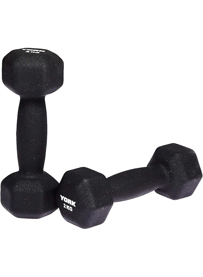 YORK Fitness Single Neoprene Hex Coating Dumbbell