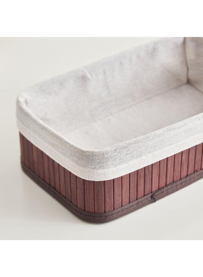 هوم بوكس سلة تخزين صغيرة قابلة للطي من الخيزران - 25x15x8 سم - Image 4