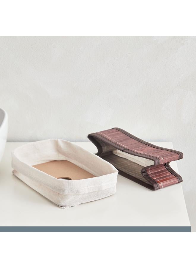 هوم بوكس سلة تخزين صغيرة قابلة للطي من الخيزران - 25x15x8 سم - Image 3