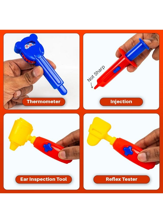 راتاناز مجموعة راتنا الطبية للعافية مع ١٥ أداة طبية وملحقاتها | مجموعة لعب الطبيب التظاهري | مجموعة ألعاب مثالية للأطفال من عمر سنتين فما فوق - Image 3