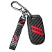 YOSRTER Key Fob Cover with Keychain for Dodge Charger Durango Challenger Journey Dart Remote Control Key Fob Protect Shell Key Holder for Dodge Accessories Carbon Fiber red Trim - Image 2