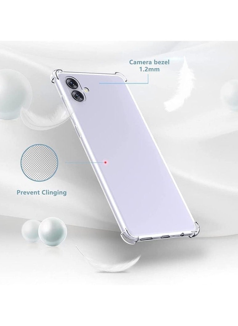 Generic - Samsung Galaxy A06 Clear Case Soft Flexible TPU Shockproof Transparent Back Cover Compatible for Samsung Galaxy A06 - Image 1