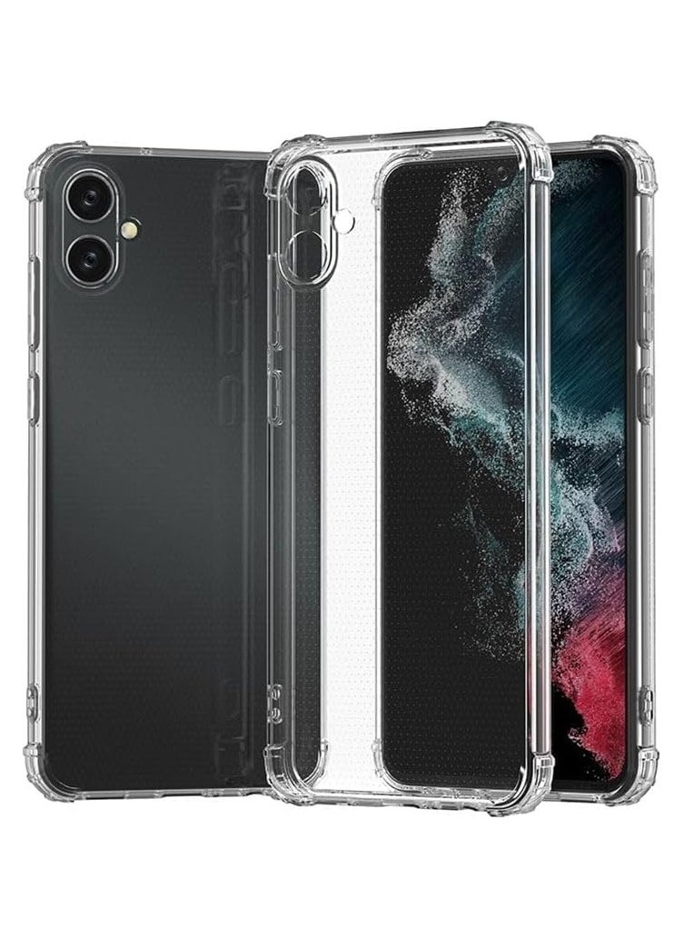 Generic - Samsung Galaxy A06 Clear Case Soft Flexible TPU Shockproof Transparent Back Cover Compatible for Samsung Galaxy A06 - Image 1