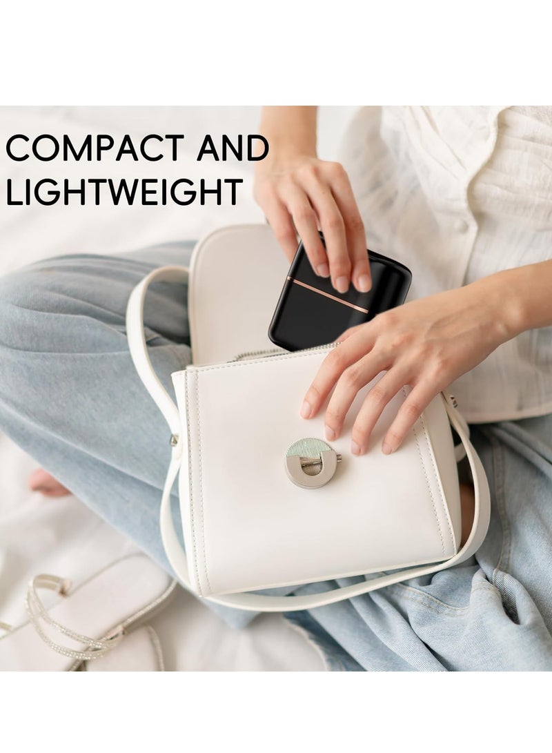 GUDOO مشط فرد شعر صغير، فرشاة فرد شعر لاسلكية، مشط تصفيف شعر محمول بالأيونات السالبة للاستخدام المنزلي والسفر والاستخدام في الهواء الطلق - Image 5