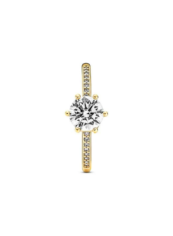 PANDORA  Clear Sparkling Crown Solitaire Ring for Women | Best Price UAE