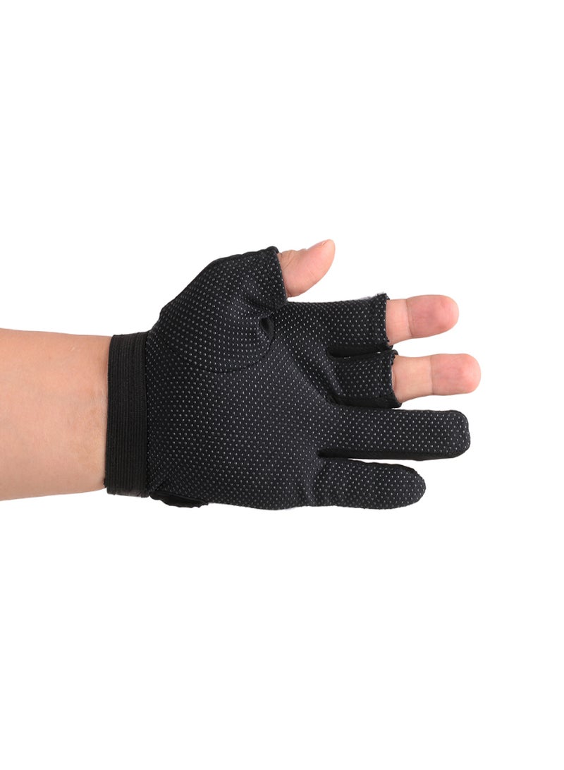LEO 1 Pair 3 Fingerless Fishing Gloves Breathable Quick Drying Anti-slip Fishing Gloves Outdoor Sports Cycling Camping Running - Image 2