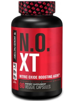 N.O. XT Nitric Oxide Supplement with Nitrosigine L Arginine & L Citrulline for Muscle Growth, Pumps, Vascularity, & Energy - Extra Strength Pre Workout N.O. Booster & Muscle Builder - 90 Veggie Pills