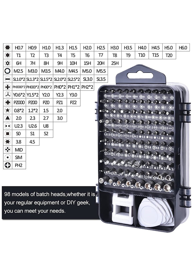 Generic Precision Screwdriver Set 115 in 1 Repair Tools Kit with Magnetic Driver Kit,Electronics Precision Screwdriver Set with Portable Bag for Repair Computer, Cell Phone, PC, iPhone,Tablets (Blue)  - Image 5