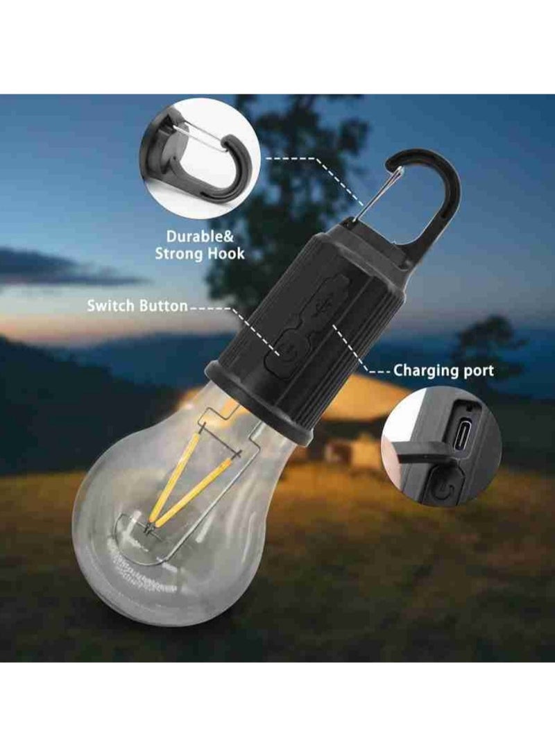 مصابيح تخييم قابلة لإعادة الشحن. يحتوي ضوء الخيمة هذا على ثلاثة أوضاع إضاءة لأنشطة مختلفة مثل التخييم وحالات الطوارئ. توهج خافت للقراءة في خيمتك - Image 2